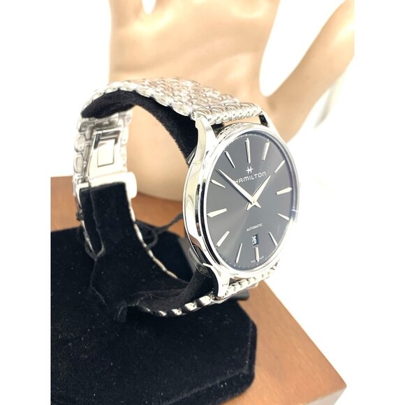 Hamilton Men's Watch H38525181 Jazzmaster Swiss Automatic Gray Dial Steel 40mm - Picture 15 of 15